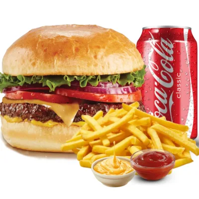 Біф бургер меню